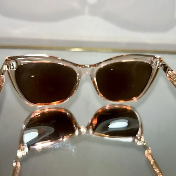Sofia Vergara x Foster Grant Peach Cat Eye SunReaders 100%UV 56/18-146 SOFIA BLS - Picture 14 of 15